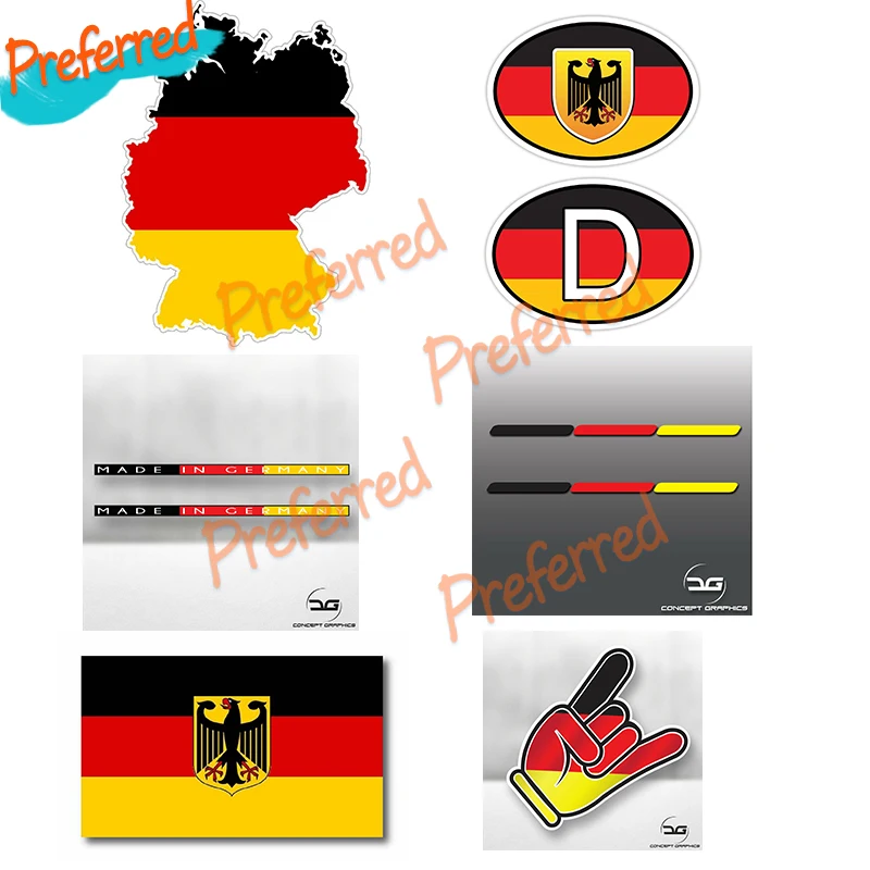 2X German Flag Stri…