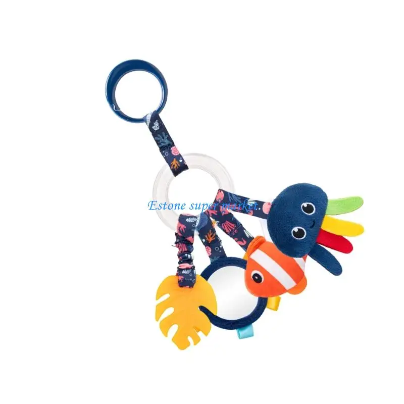 090B mignon berceau en forme baleine autour du jouet suspendu hochet Stimulation sensorielle