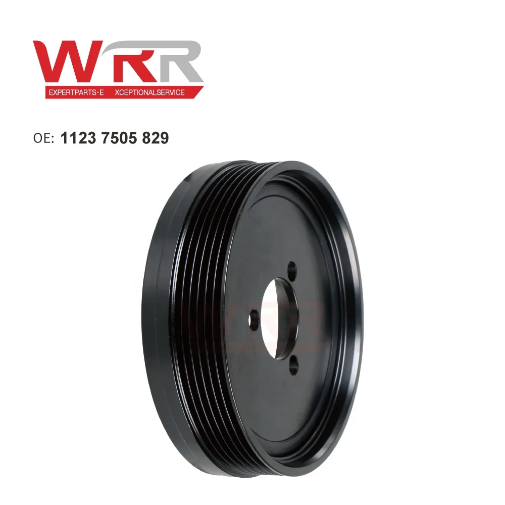 WRR 11237505829 Engine Crankshaft Pulley for bm E87 E46 E91 E83 E90 118i 120i 318i 320i 325i X3 Z4