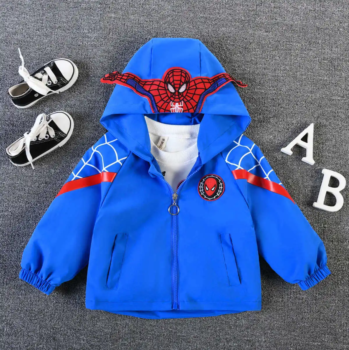 Giacche da cartone animato per neonati giacche da supereroe di moda per ragazzi capispalla per bambini abbigliamento stile Cool giacche per bambini