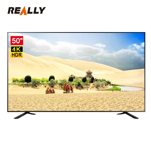 China 50/65/75/85/100 inch Smart TV 4k UHD Led TV Televisions with Wifi Smart with Tempered Glass