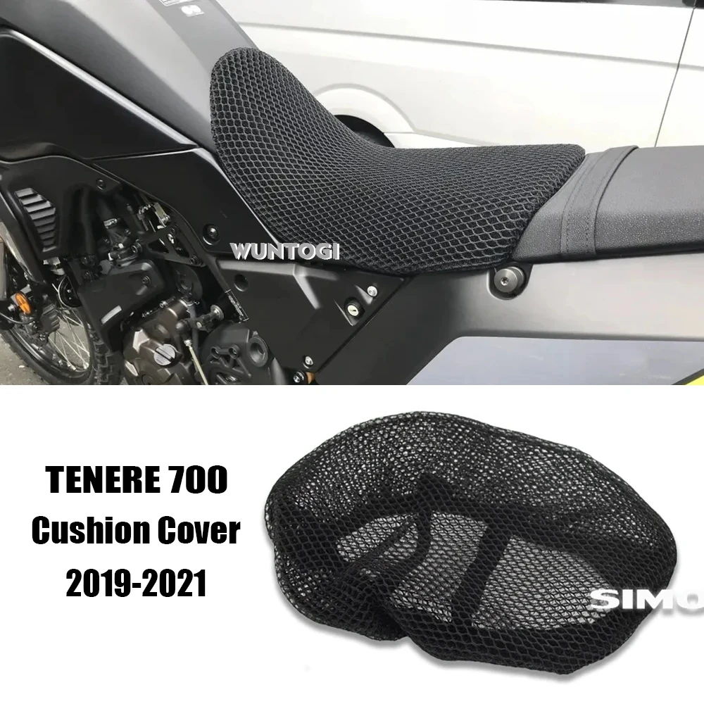 

Motorcycle Seat Cover Tenere700 3D Honeycomb Mesh Seat Cushion For Yamaha TENERE700 T7 T700 2019-2021 Seat Protect Cushion