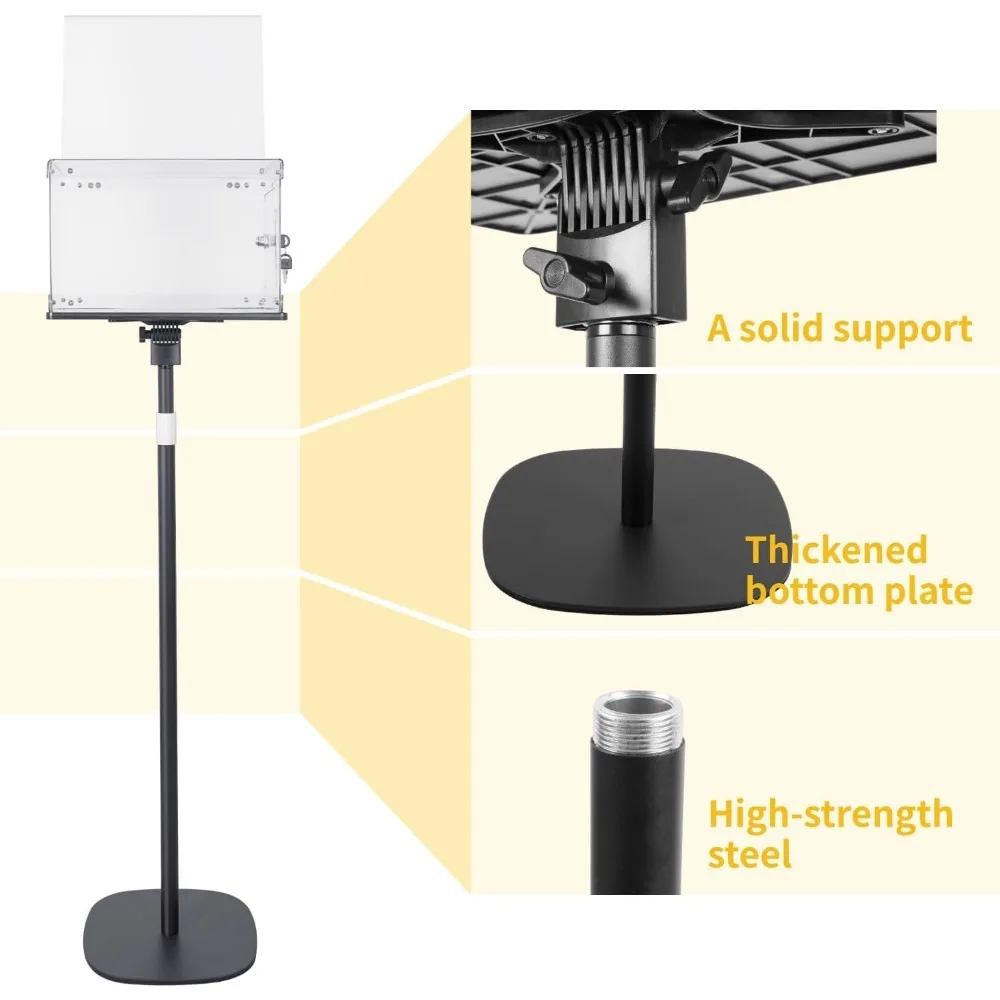 صندوق اقتراحات مع حامل، صناديق تقديم قائمة على الأرض للكنيسة، حامل اللافتات، قاعدة معدنية شديدة التحمل، قفل صناديق التبرعات