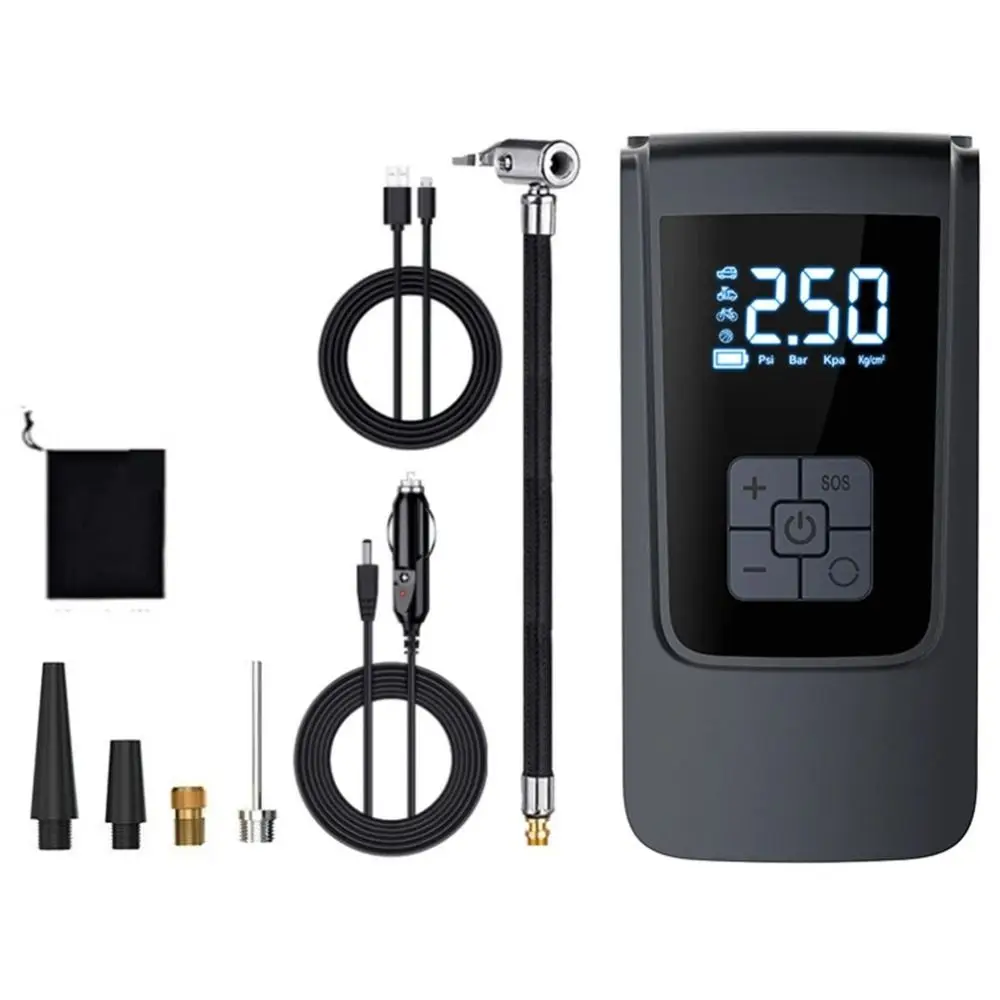 

New Portable 12V Air Compressor Electric Mini Air Pump Intelligence Digital Display Tyre Inflator Car