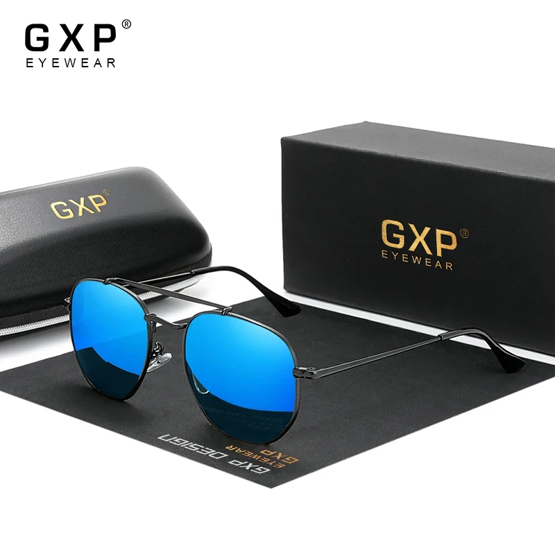

GXP модные круглые солнцезащитные очки для мужчин и женщин, винтажные металлические очки в тонкой оправе для вождения, элитный бренд, поляризационные очки из сплава UV400