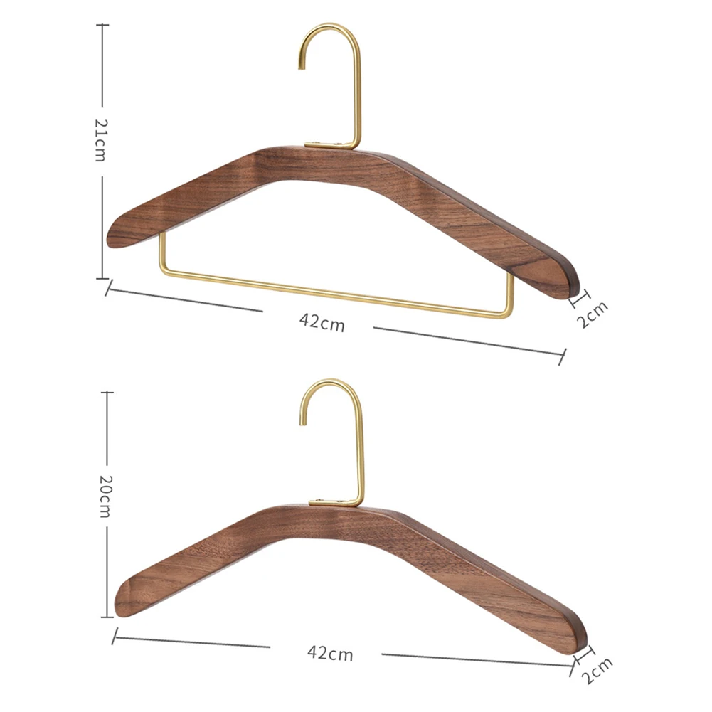 Black Walnut Solid Wood Coat Rack Good Toughness Not Easy To Break Suitable For Balcony