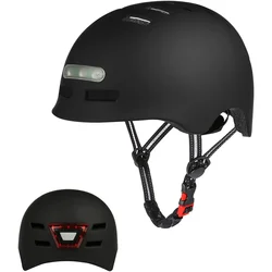 Bike Helmets with Integrated LED Headlights and Lightweight Taillight Riding Helmets for Adult Men and Women Cycling Helmet