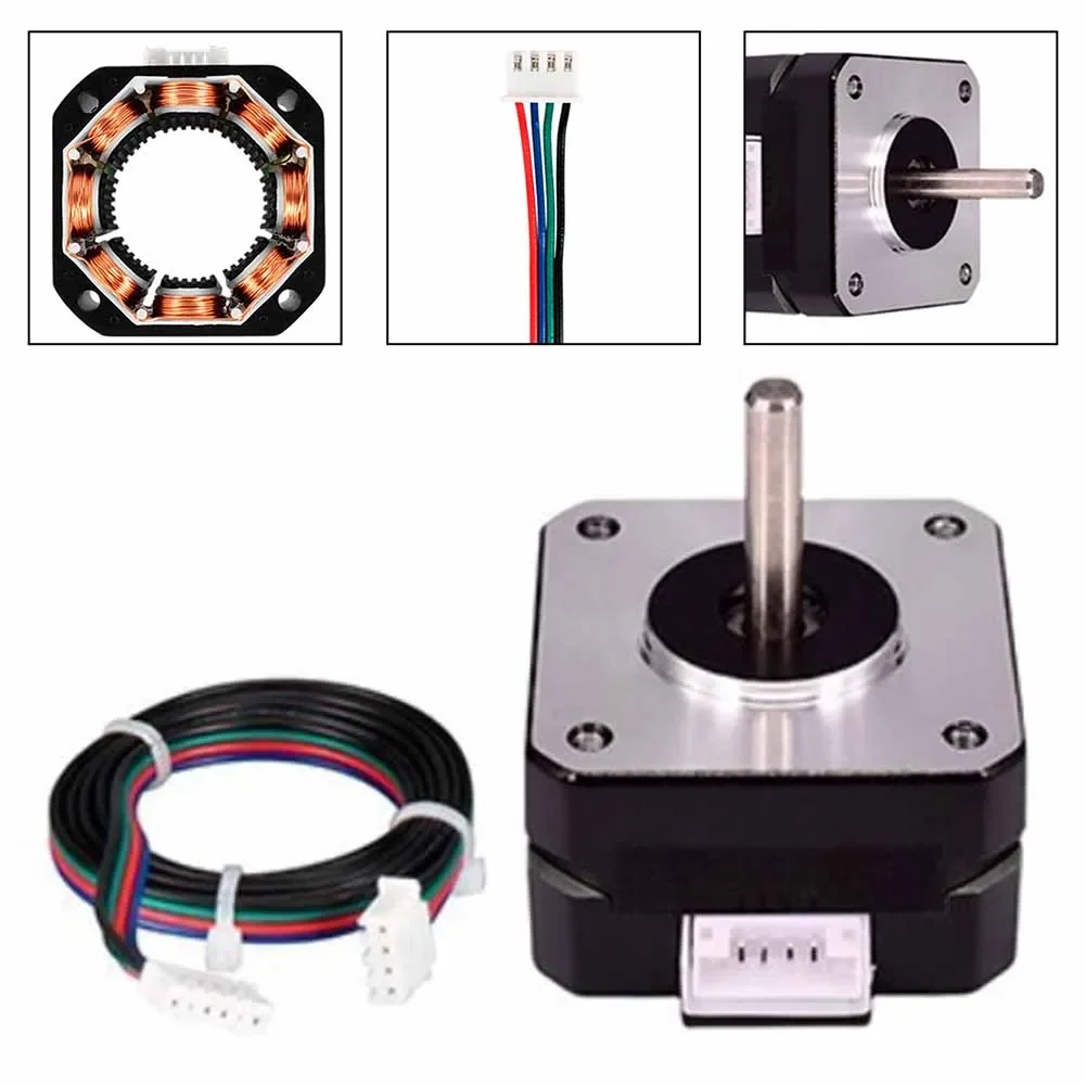 For Nema 17 Pancake Stepper Motor 1A with Advanced Technology for 3D Printer Applications and Seamless Integration