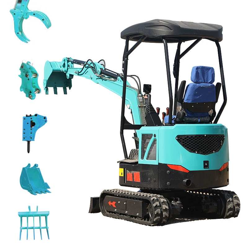 

1 Ton 1.5 Ton 2 Ton Mini Excavators For Sale Gasoline Diesel Mini Excavator Price Wholesale Free Delivery Optional Cab