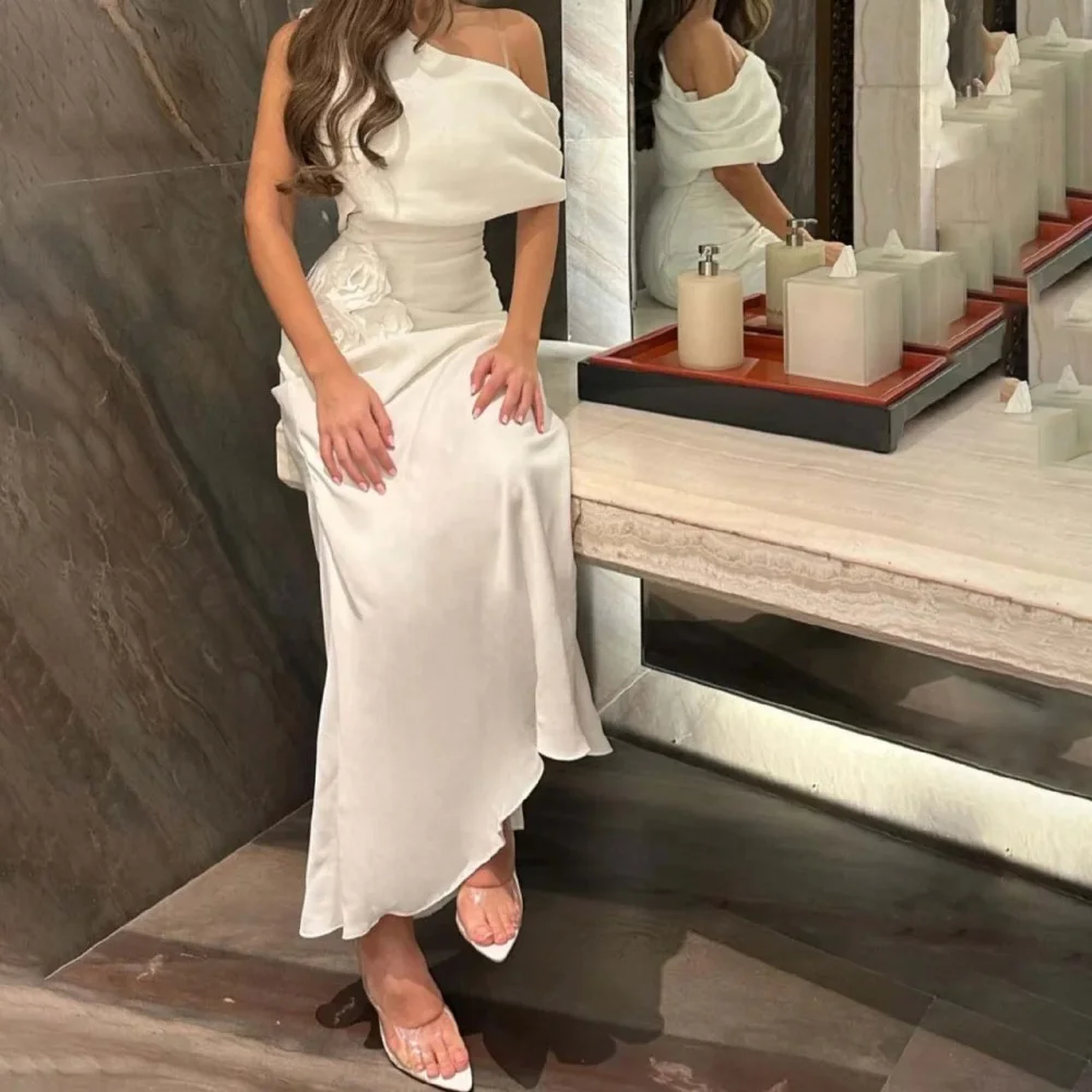 تخصيص رائعة Ruched المرأة فستان حفلة موسيقية مثير بلا أكمام الساحرة حورية البحر زهرة فستان الحفلات المرأة الكشكشة ثوب مسائي