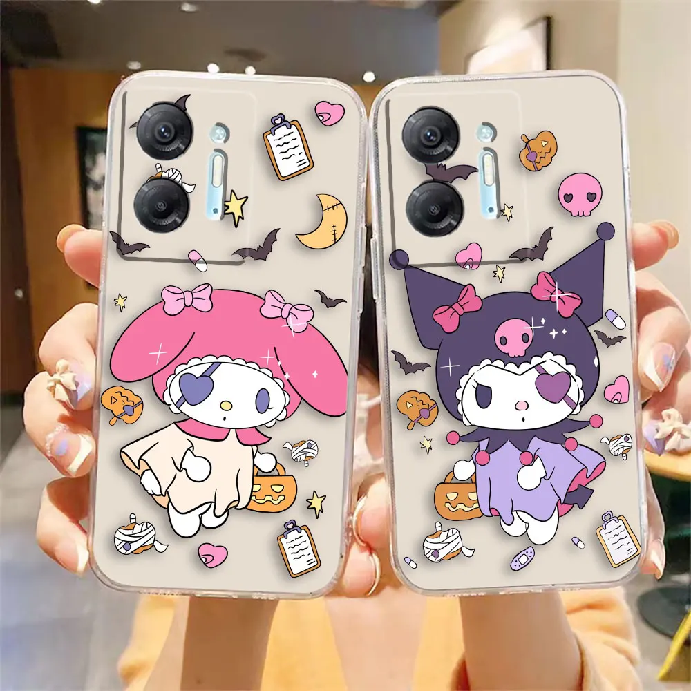 Clear Phone Case For Infinix HOT 9 10 11 12 12i 20 20s 30 30i POVA 2 3 4 PRO PLAY Case Funda Coque Capa Shell Baby Melody Kuromi