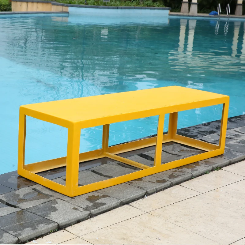 Customizable Logo New Design Fiberglass Swimming Pool Training Chair Raising Stage Cushion Platform Pool Tools Accessories