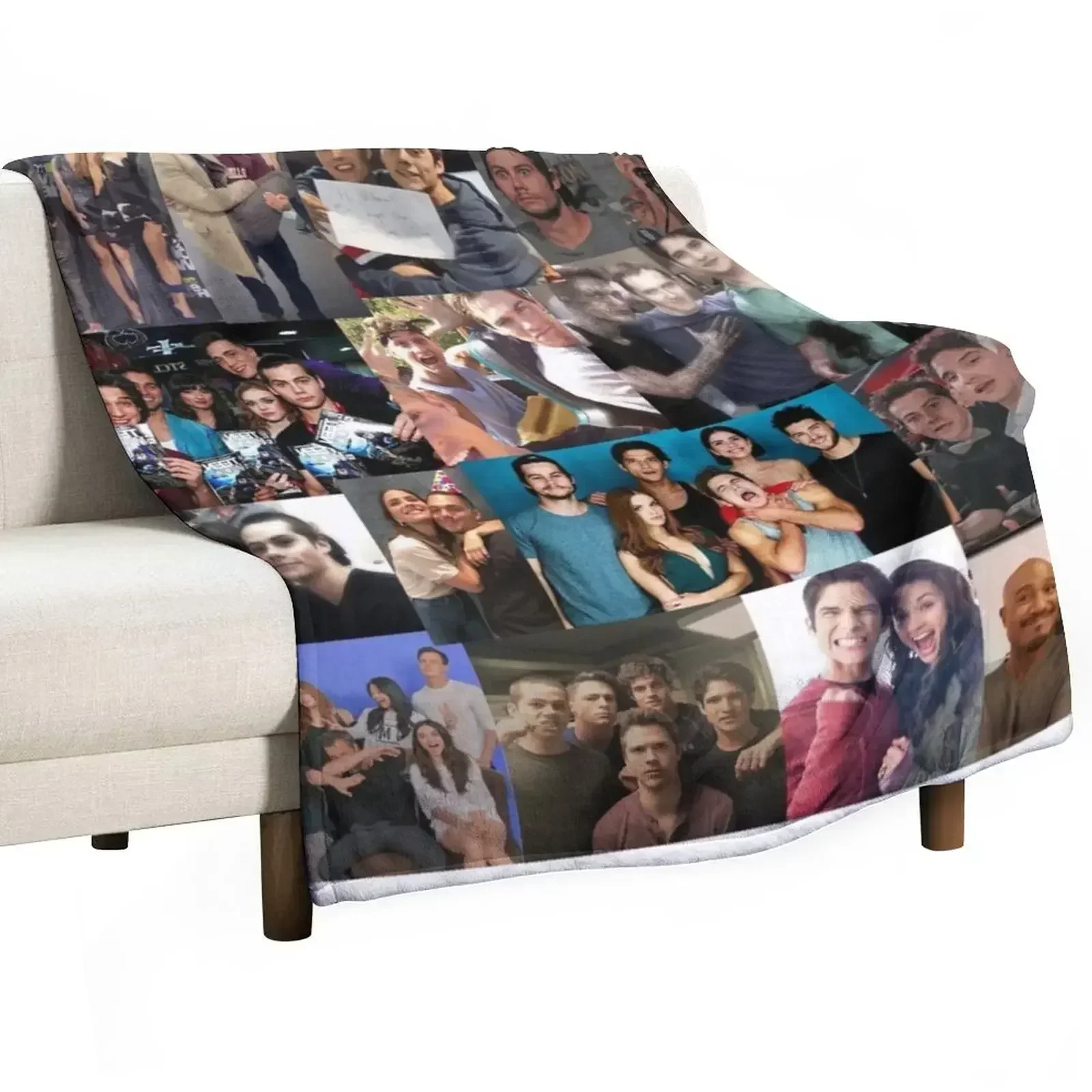 Teen Wolf Collage Throw Blanket Quilt Thin Furry Moving For Decorative Sofa Nap Blankets