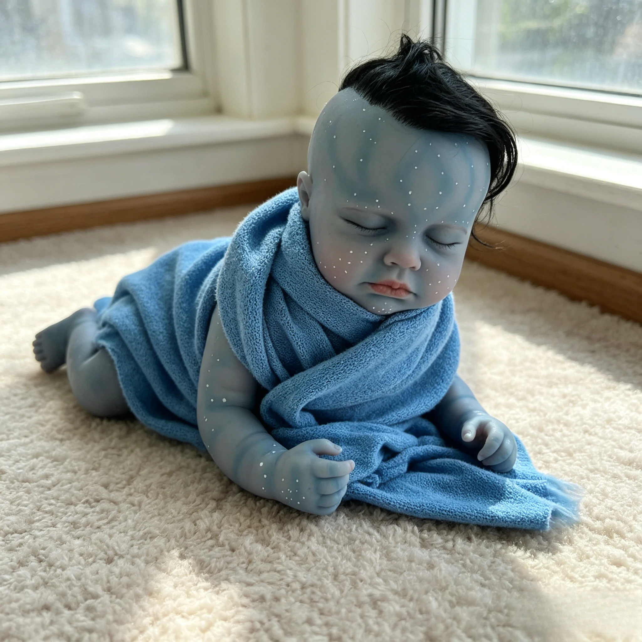 48cm-realistic-reborn-loulou-baby-girl-dollfull-vinyl-body-with-3d-blue-skinsoft-touch-diy-dolls-clothes-blanket-not-included