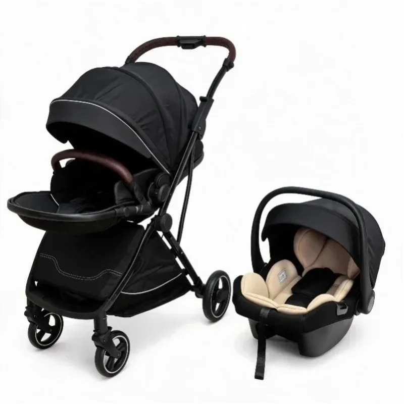 Multifunktionaler 2-in-1 Reise-Kinderwagen, Sicherheitssitz für Kleinkinder. Leichter, faltbarer Kinderwagen mit Sicherheitsgurt für Babys