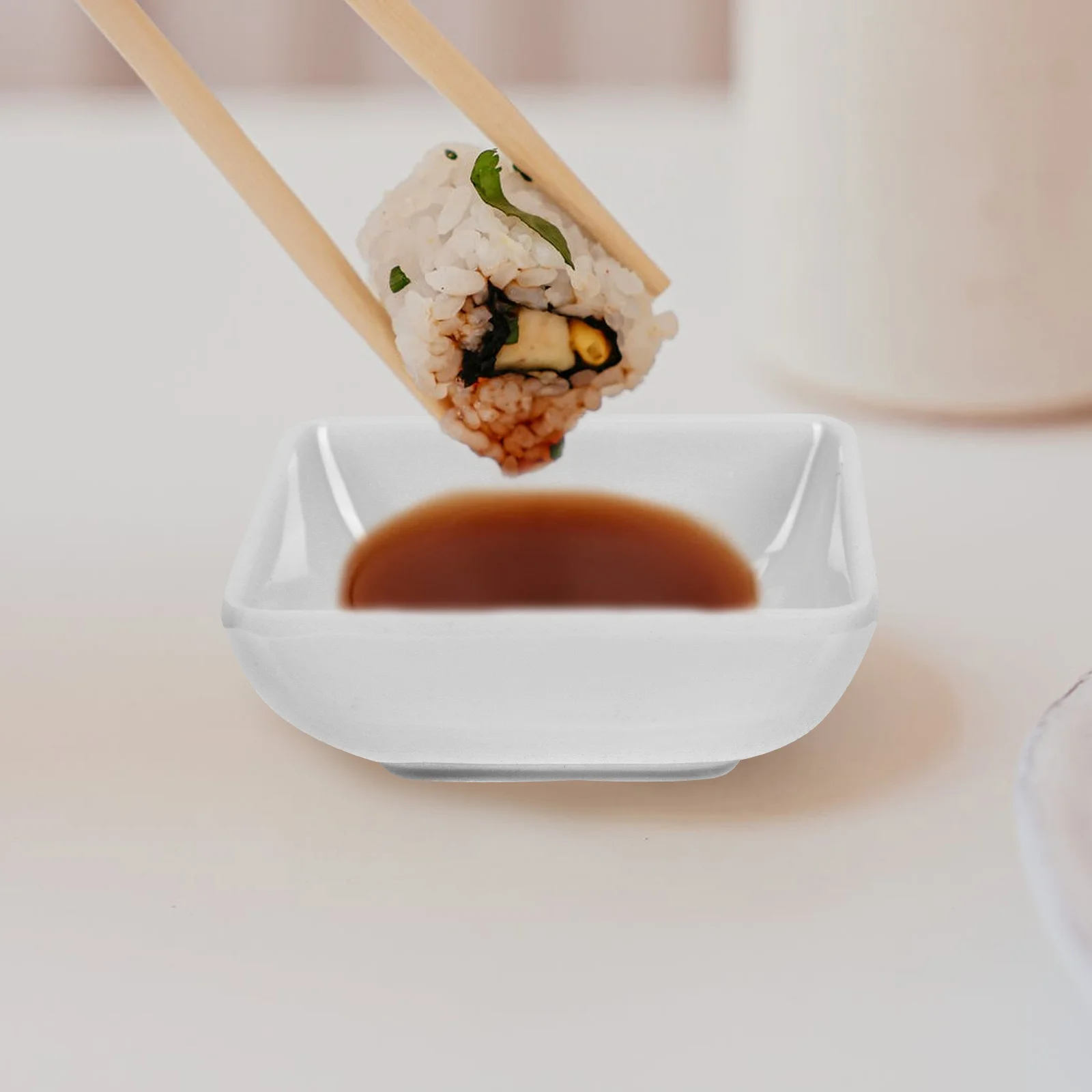 

4pcs Dipping Sauce Condiment Dish Small Bowl Kitchen Spice Dish Home Tableware Stable Bottom Stain Resistant For Kitchen Party