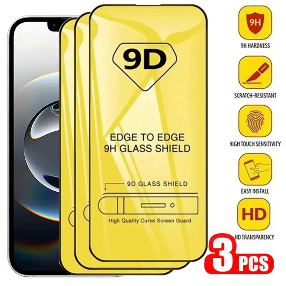 3PCS 9D Tempered Gl… - image