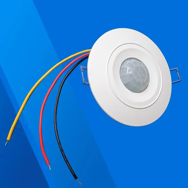 

DC 220V PIR Sensor Switch Module with Spring Clip Body Motion Sensor Auto