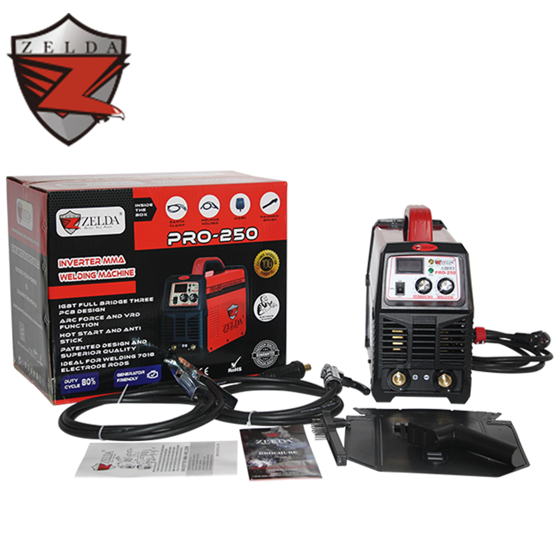 IGBT Inverter 250 Amp MMA Electric Welding Equipment Arc Welding Machine