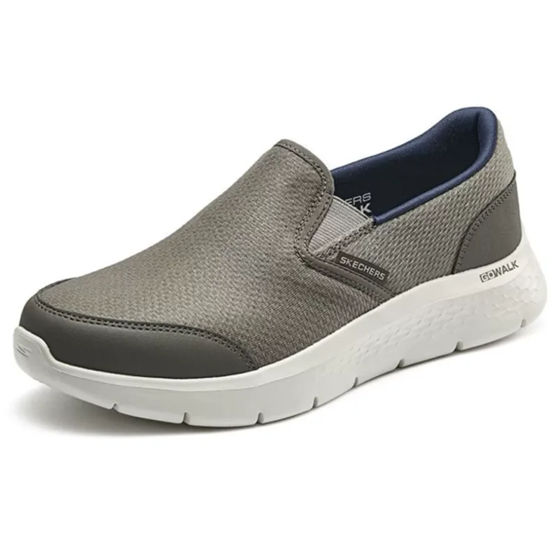 Men Skechers 216323-TPNV Slip On Soft Cushion Light Walking Shoes Breathable Mesh Casual Athletic Sneakers Daily Workout Outdoor