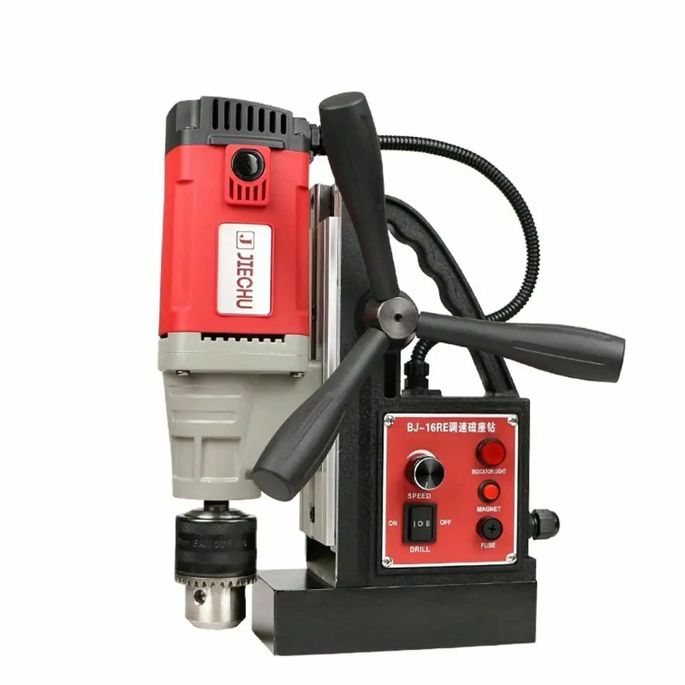 Magnetic Drill Suction Iron Tapping Attack Machine Adjustable Speed Forward Reverse Driller Tool 110 V/220 V