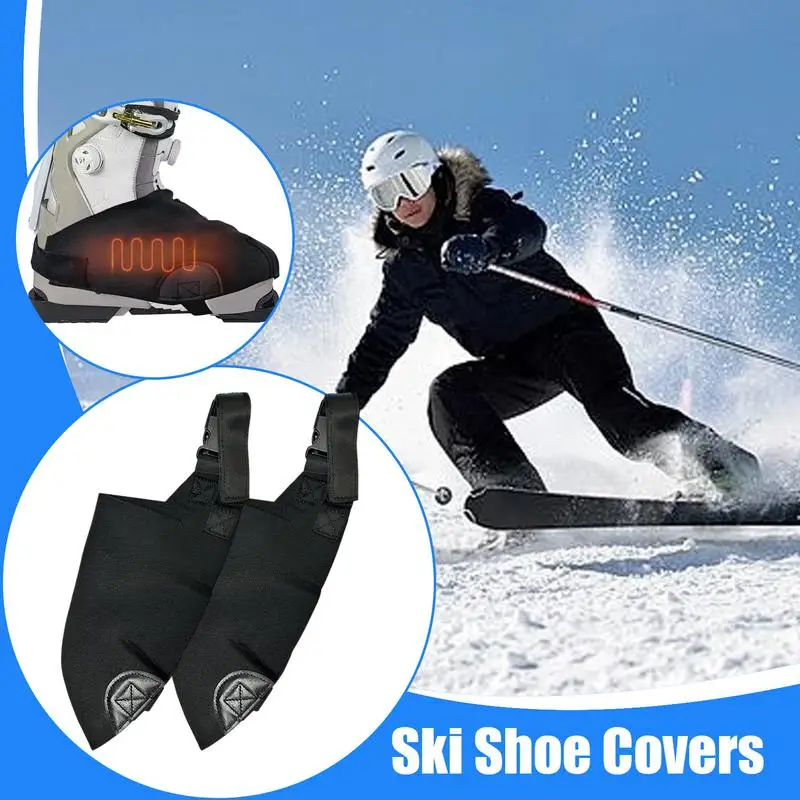 Ski Boot Covers For Skiing Weatherproof Insulated Boot Covers Ski Shoe Covers For Snow Winter Sports Accessory For Adults