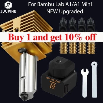 Pour Bambu Lab A1 buse/A1 Mini Hotend vitesse rapide a1 extrémité chaude en laiton dissipateur de chaleur buse en acier trempé accessoires d'imprimante 3D