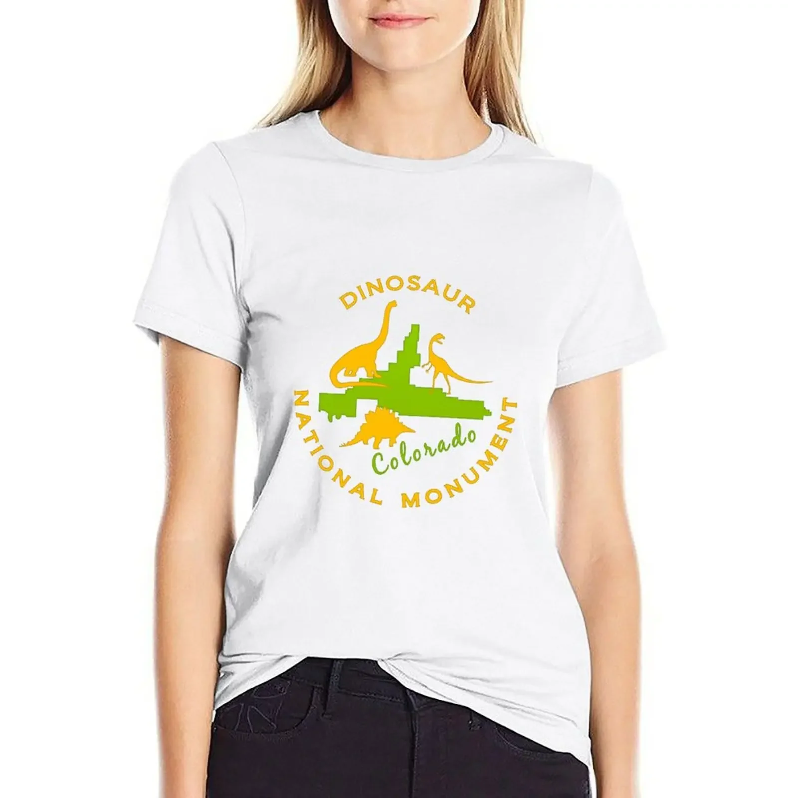 

Dinosaur National Monument T-shirt shirts graphic tees Blouse summer tops t-shirt dress for Women sexy