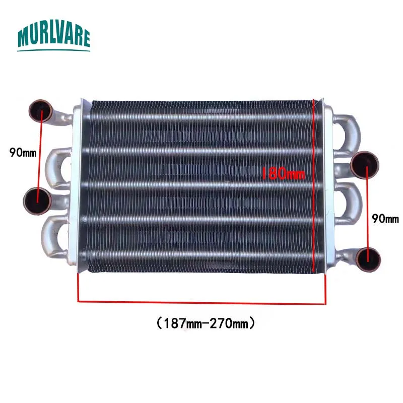 Copper 250mm Main Heat Exchanger For Koreastar Vaillant Protherm Ferroli Viessmann Boilers Replacement