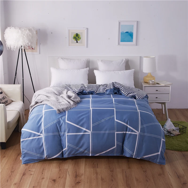 Boho Minimalistischer Stil Bettbezug 150x200 AB Doppelseitiger Quilt-Bezug Queen King Size Bettdeckenbezüge Bettwäsche-Set für Erwachsene – Detail 10