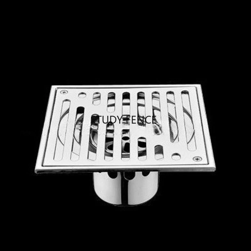 

304 Stainless Steel Shower Floor Drain, with Detachable Cover, Bathroom Drainage Floor Drain, Balcony Drainage Floor Drain