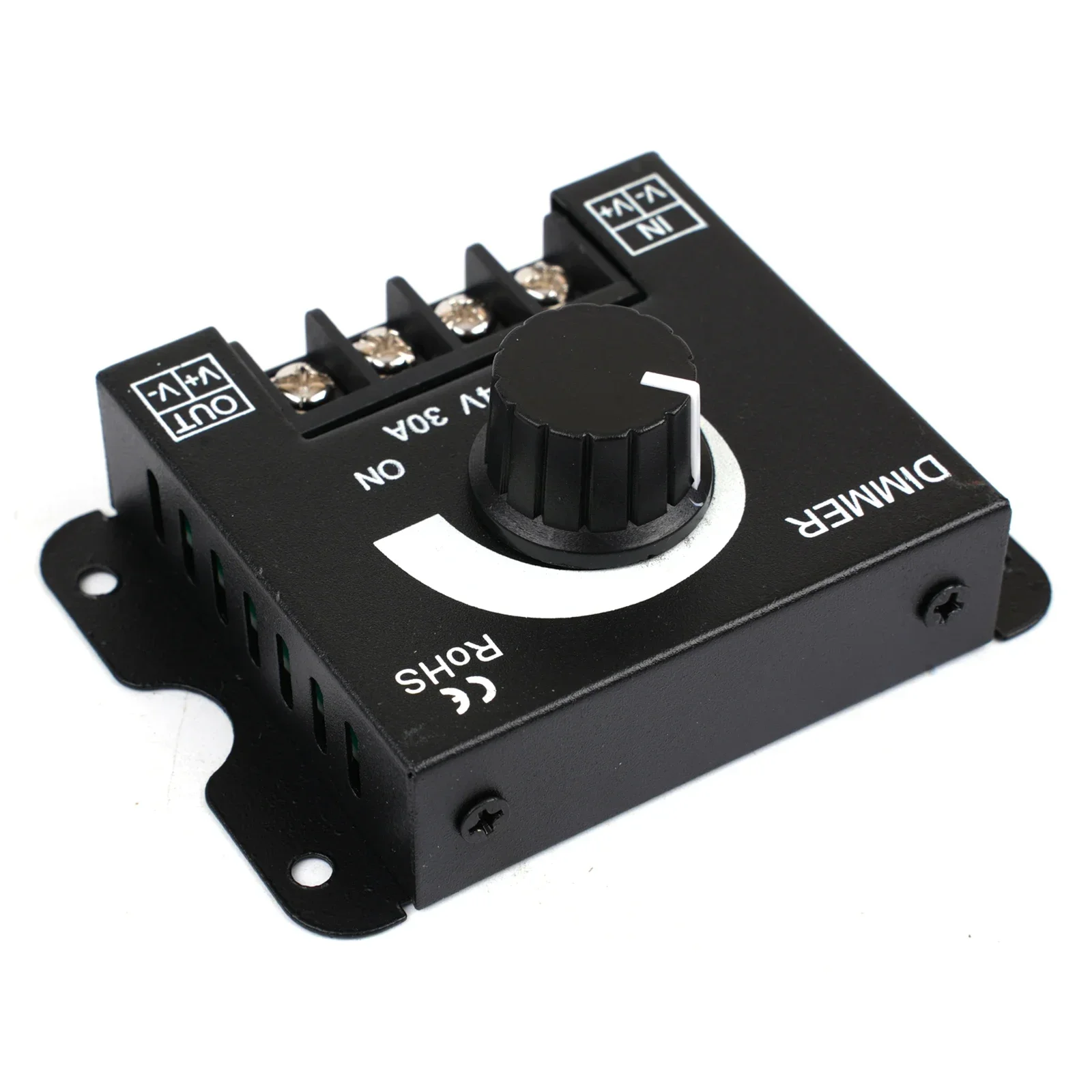 Brightness Adjuster Led Dimmer Metal DC 12-24V 30A Dimmer Knob Power Supply Adjustable Practical Efficiency Brand New
