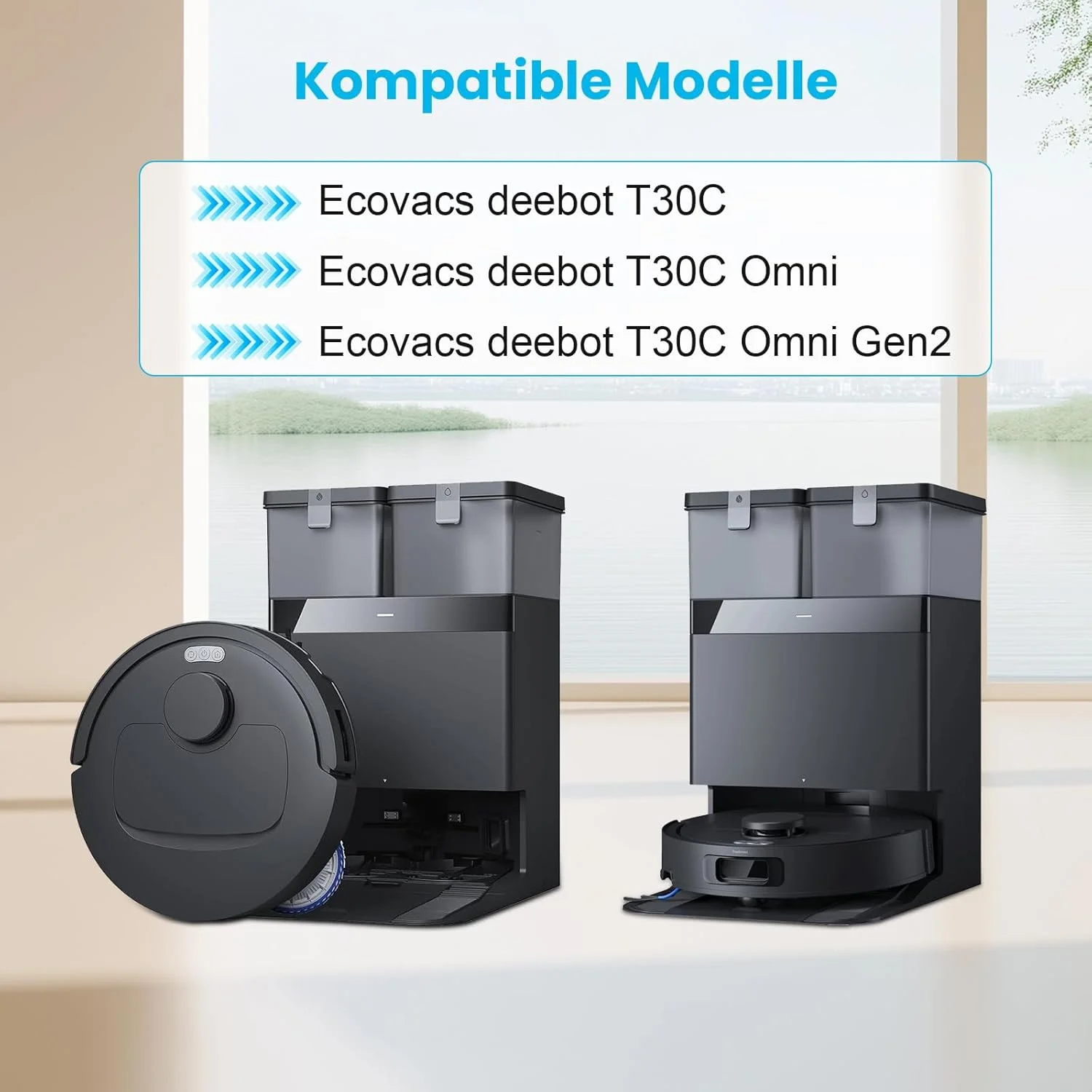Ecovacs Deeboot T30C / T30C GEN 2 / T30C OMNI / T30C OMNI GEN 2, Debot N50 OMNI Parts Brush Filter Mop Cloth Dust Bag image 2