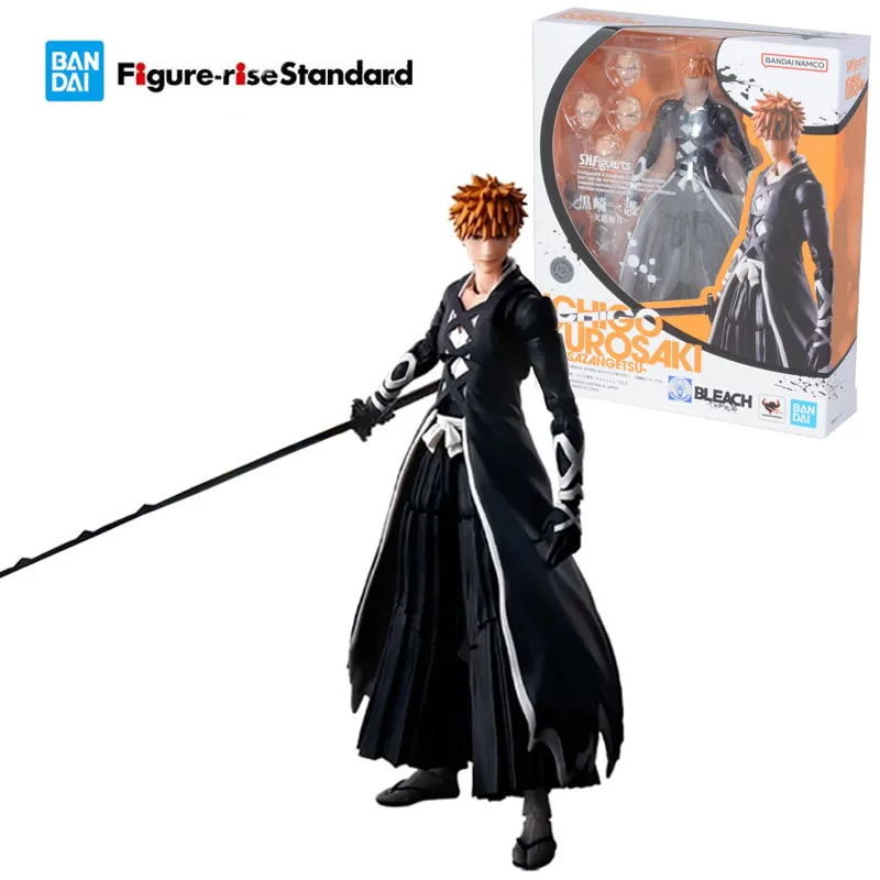 

Bandai Genuine BLEACH S.H.Figuarts Series Finished Model Kit Anime Figure ICHIGO KUROSAKI Boy Action Assembly Toy Collection