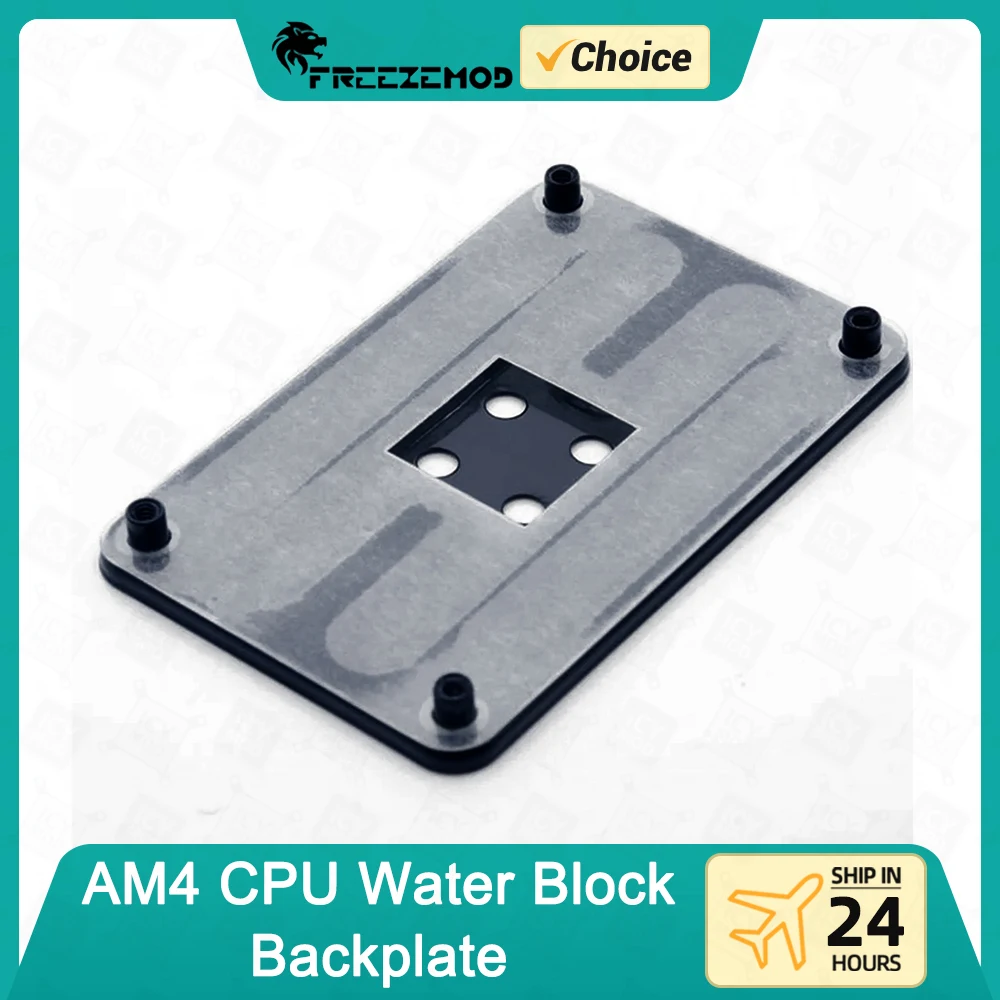 FREEZEMOD AMD CPU Water Block Backplate Motherboard For AM4 Install Panel Water Cooling Block Back Panel Ryzen Processor