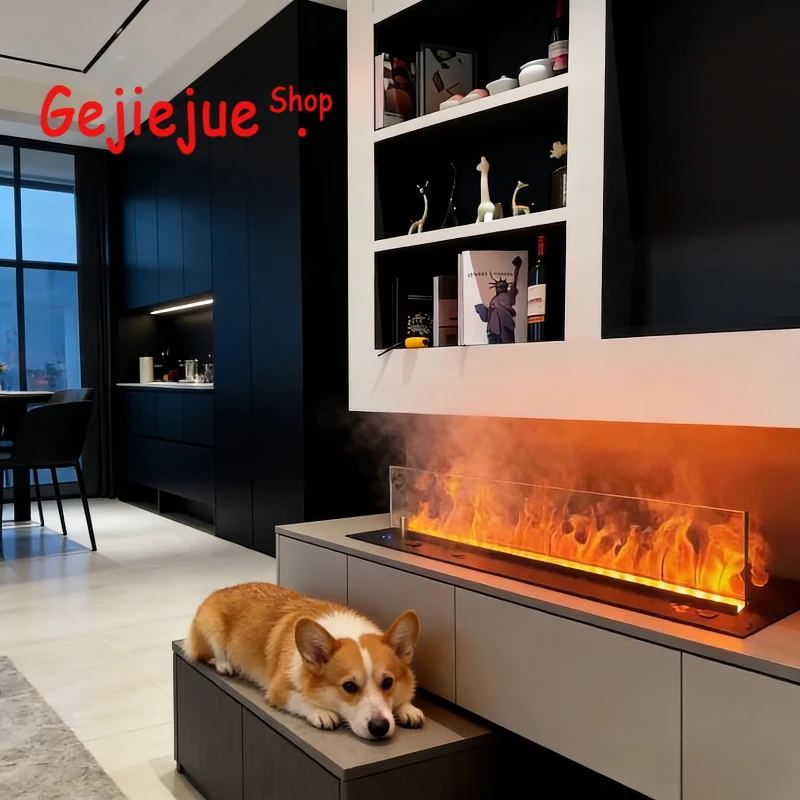 

Энергосберегающий 3D-камин с эффектом пламени - низкое потребление энергии, реалистичный эффект пламени, встроенный увлажнитель воздуха для круглогодичного создания атмосферы у очага