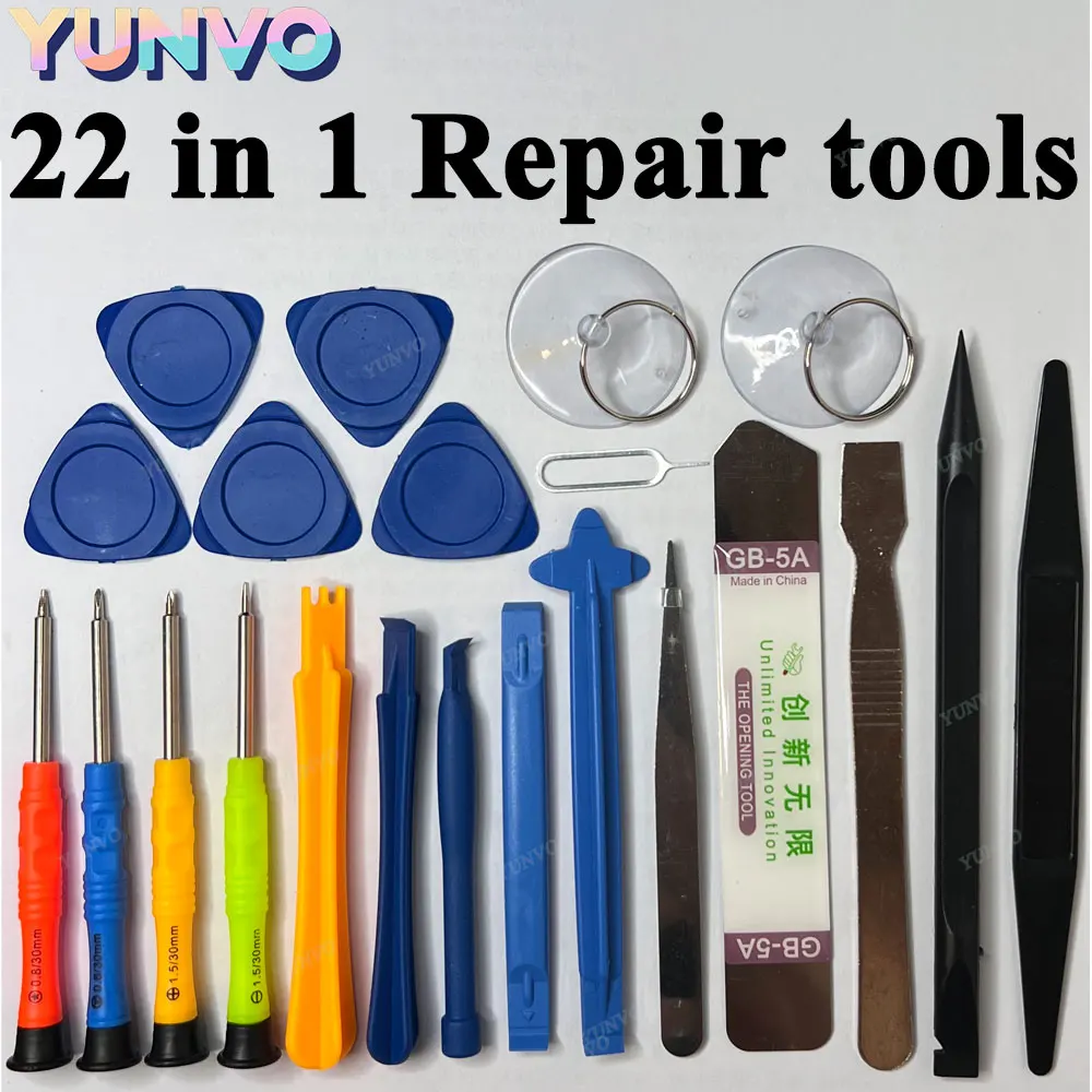 22 in 1 Mobile Phone Repair Tools Disassemble Repair for iPhone Screwdriver Combination Skid Multi Function Disassembly Set