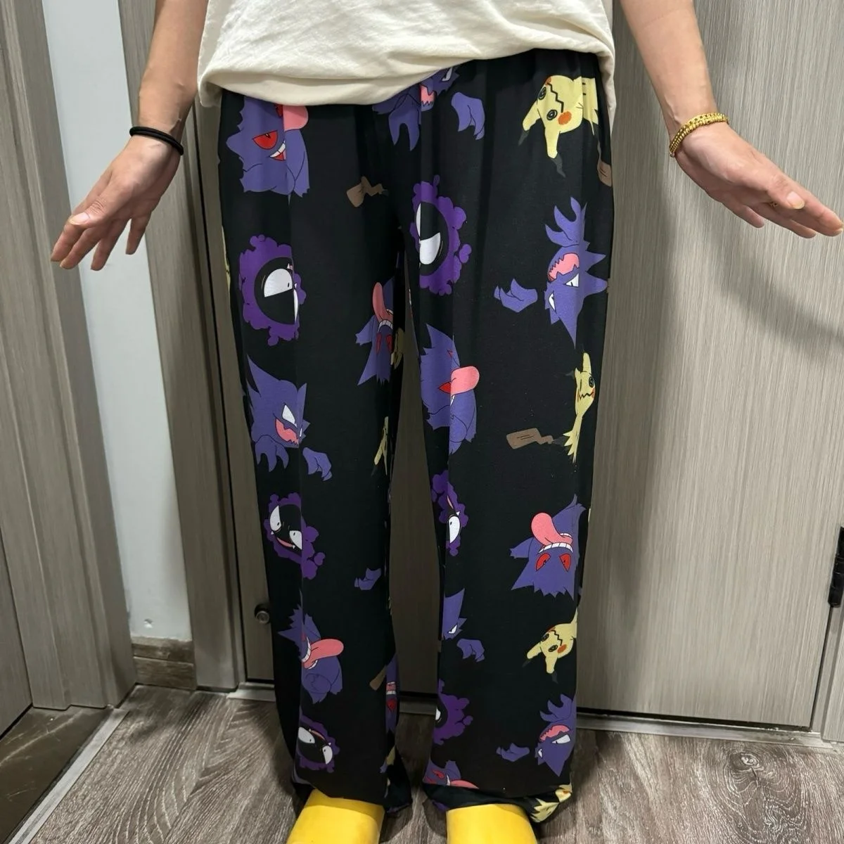 2026 جديد شبح نمط عادية ومريحة النوم السراويل مستقيم الساق الحليب الحرير لينة المشي الرجال والنساء المنزل السراويل