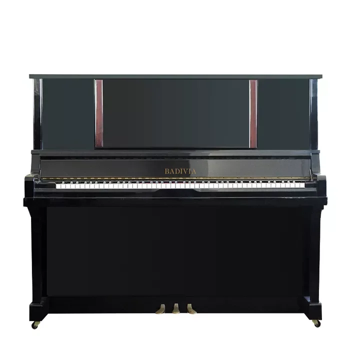 لوحة صوت بيانو من خشب التنوب عالي اللمعان باللون الأسود مكونة من 88 مفتاحًا مكونة من 18 طبقة من الخشب الصلب المضغوط الساخن Pinblock أجهزة نحاسية مطلية بالكروم BL-P9