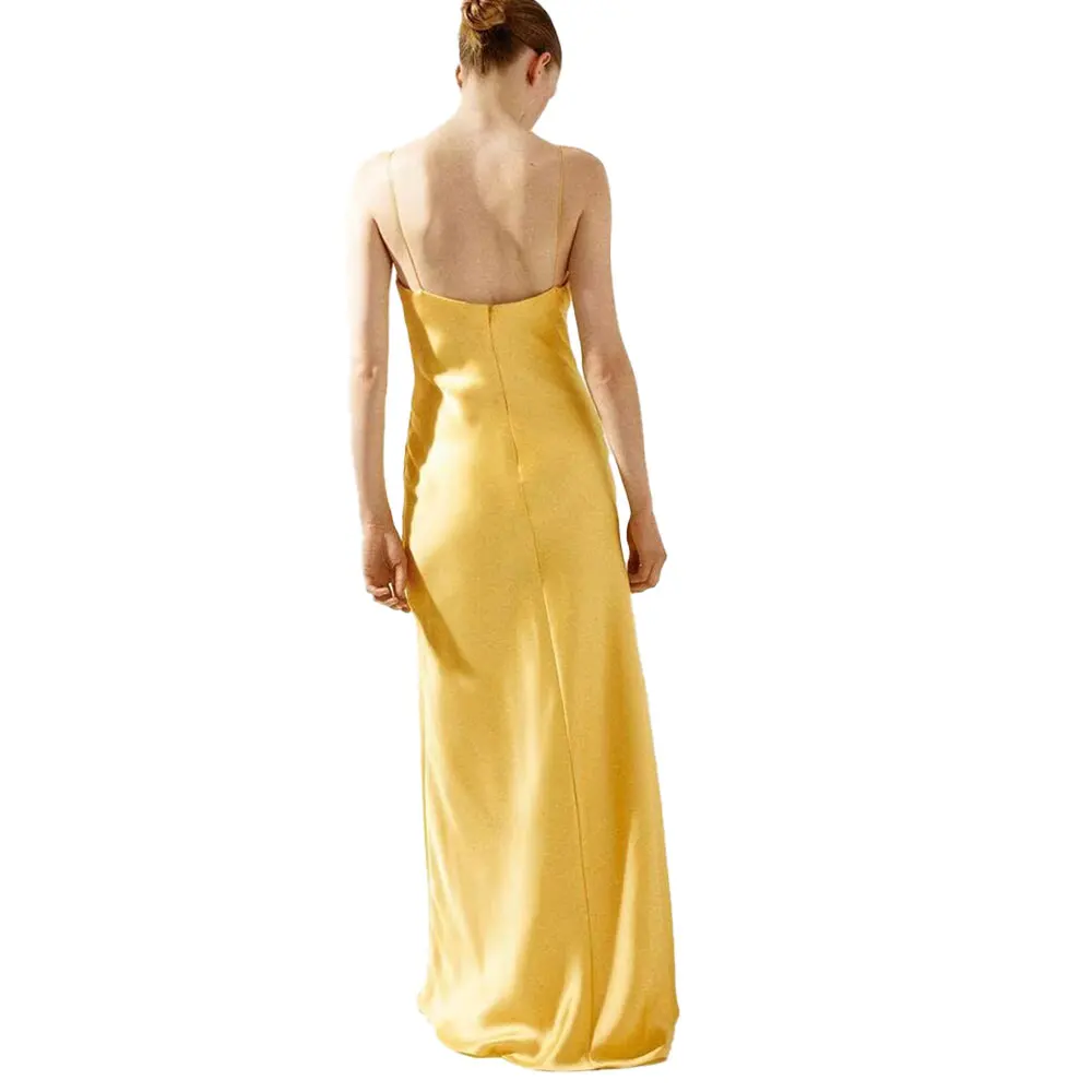 Willshela Women Fashion Solid Satin Backless Midi Camisole Dress Sweetheart Neck Sleeveless Female Chic Casual Long Vestidos