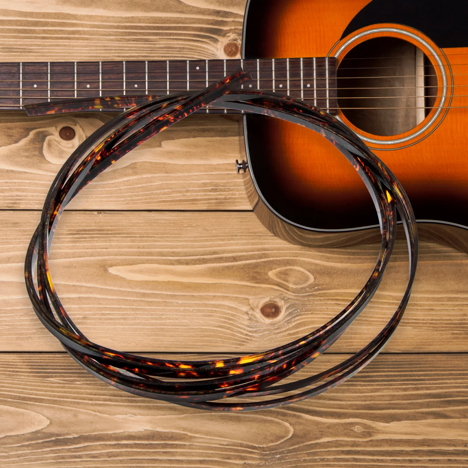 

2pcs Binding Strip High-Class Plastic Sturdy Guitar Edge Protector Acoustic Guitar Decorative Strip Luthier Repair Replacement