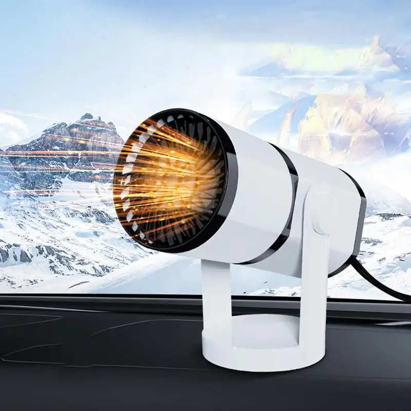 Electric Car Heater 12V 150W Auto Windshield Demister Defroster 2 in 1 Heating Cooling Fan Winter Car Anti-Fog Defogging Heater