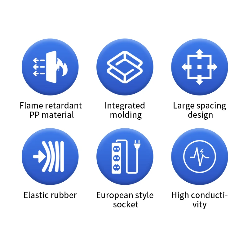 IP54 16A European Waterproof Industry Power Socket 1/2/3/4 Ways 3500W Outdoor Waterproof Outlet with Rain Cover Socket