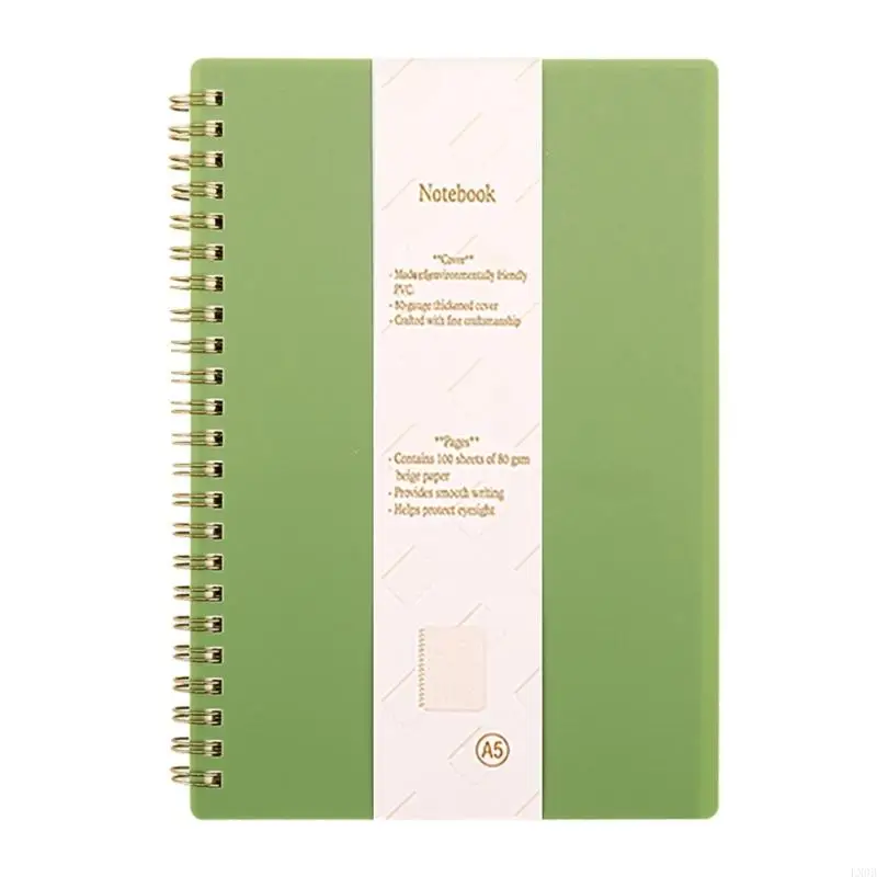 Twin-Wire Binding Notebook with 160 Pages 100gsm Lined Paper College Ruled Note Book Journal for Writing 14.5x20.8cm