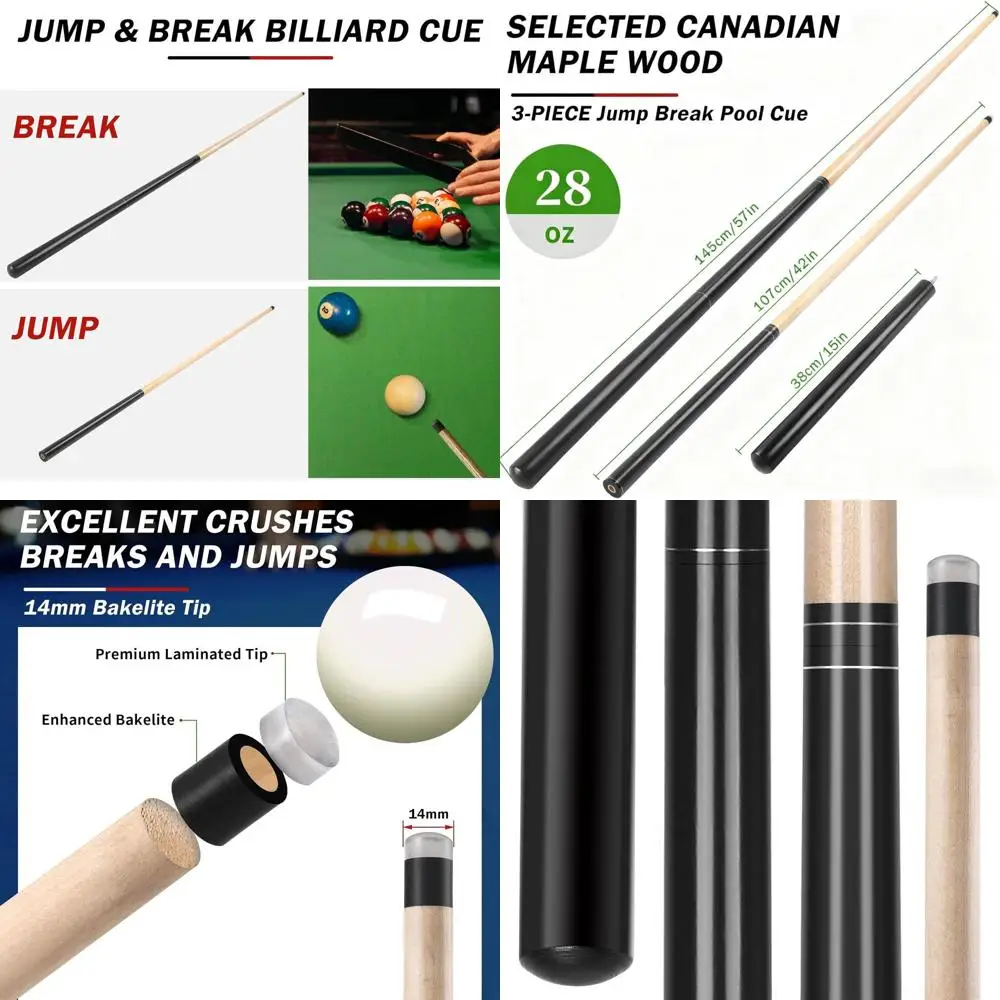 

Кий для брейк-джампинга с мощным ударом, разборный (2/3 секции), 21-25 унций