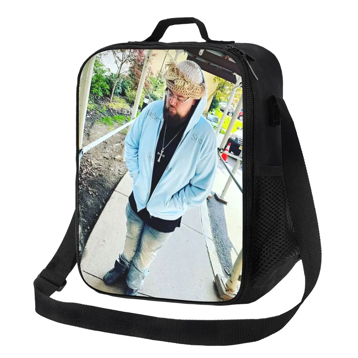 

Joeyy Singer Vocalist Music Rapper Insulated Lunch Bag for School Bento Storage Food Boxes Portable Container Lunch Box Tote