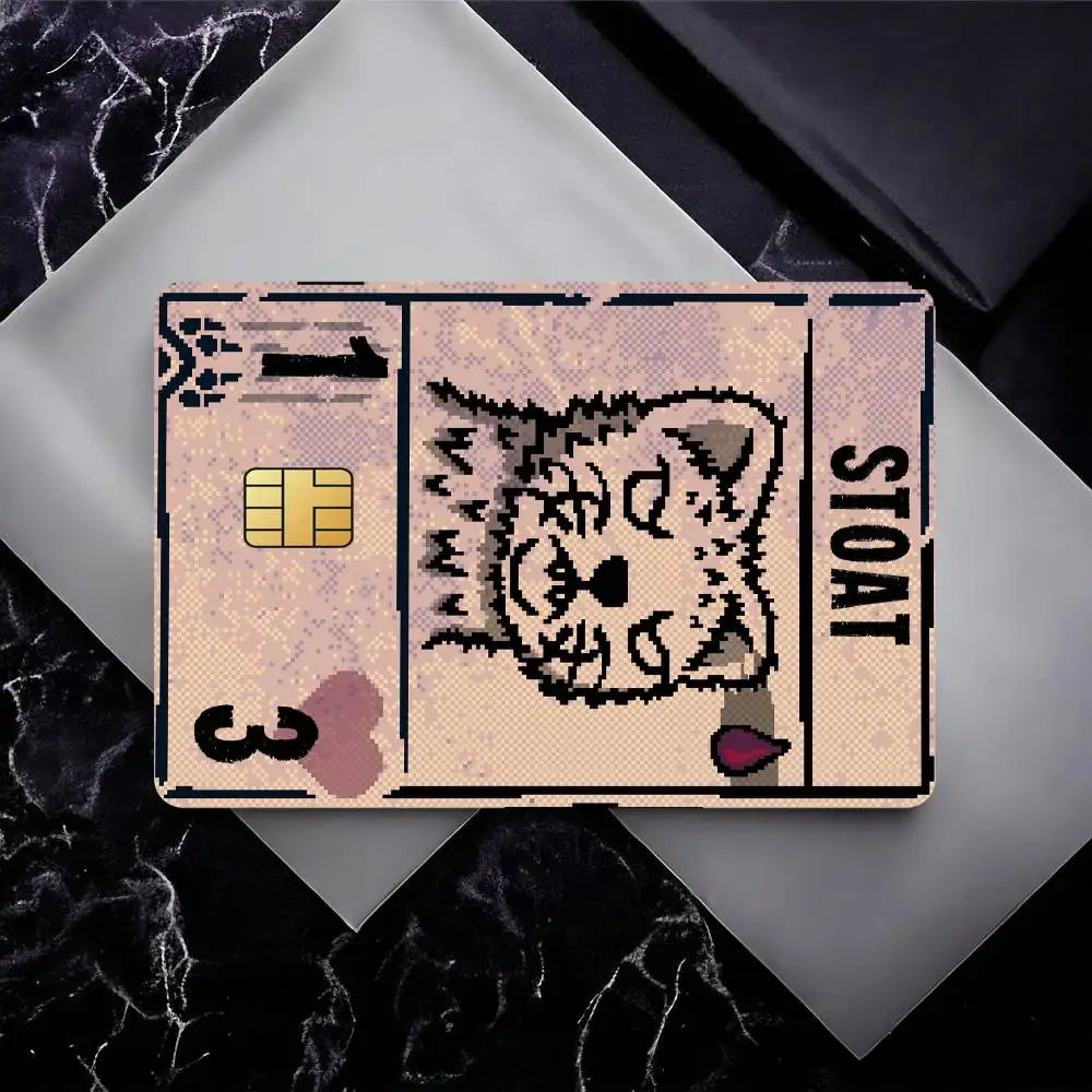 Game I-Inscryption Credit Card Skin Stickers for Bank Card Bus Metro Card Sticker Waterproof Gift