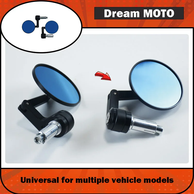 【Premium】For QJ Flash 300 Benda Chinchilla Grey Stone Modified Foldable Handlebar Rearview Mirror Motorcycle Handlebar