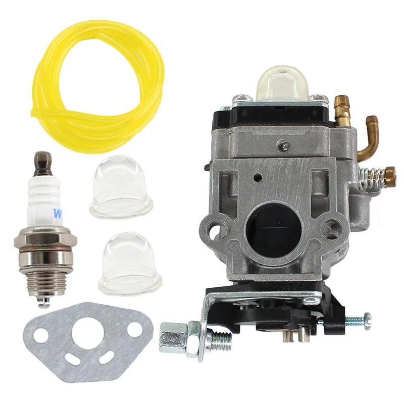 Brush Cutter Carburetor Kit TU26 TL26 Tools 1E34F 1E36F 26cc 33cc Fuel line Gasket Primer bulbs String trimmer