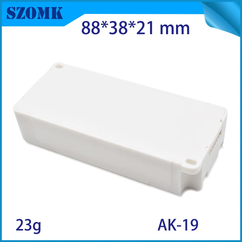 5 Stks/partij AK-19 Diy Led Driver Voeding Plastic Behuizing Custom Plastic Led Elektronica Project Box Case 88X38X21Mm